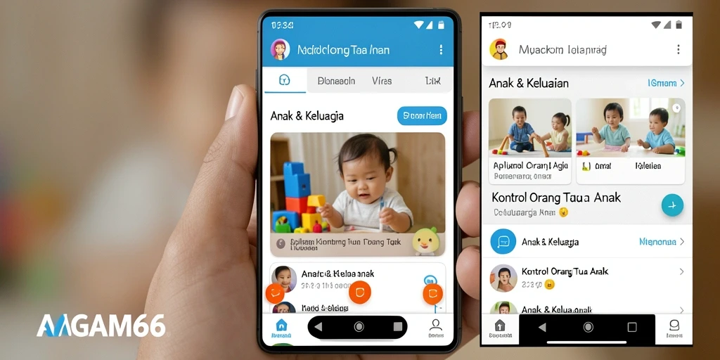 Antarmuka AGAM66 yang intuitif untuk kontrol orang tua.