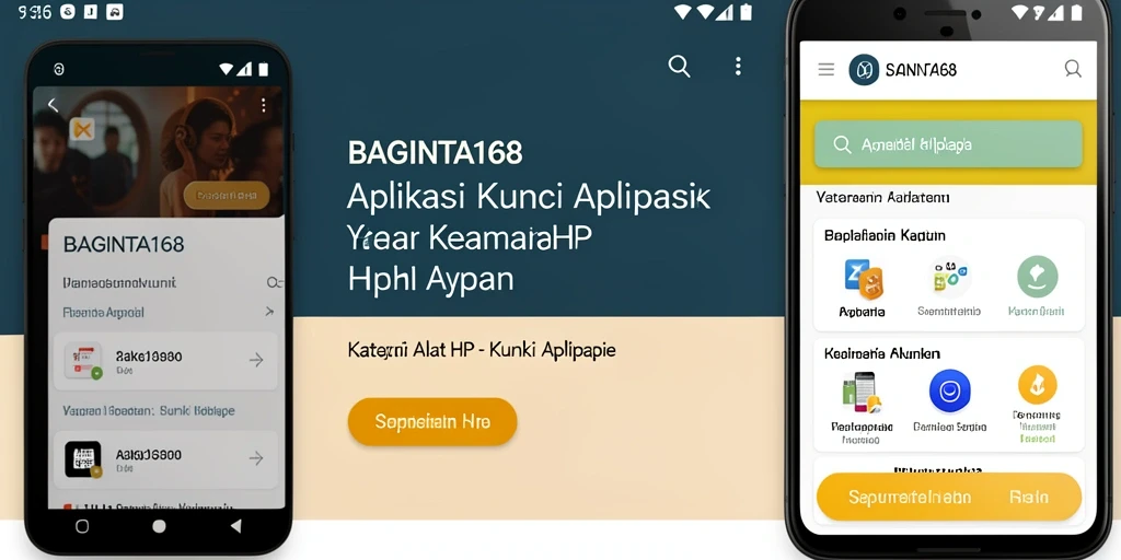 Tampilan antarmuka utama aplikasi Kunci Aplikasi BAGINTA168 yang intuitif.