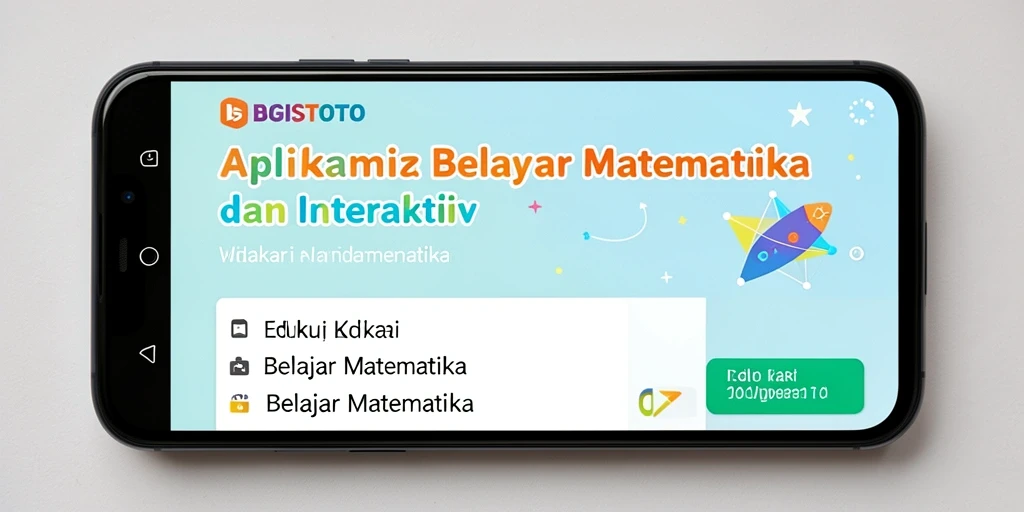 Tampilan antarmuka aplikasi BUGISTOTO untuk belajar matematika.