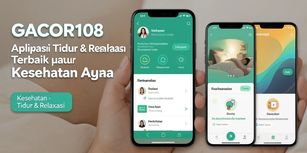 Antarmuka GACOR108 yang menampilkan fitur tidur dan relaksasi.