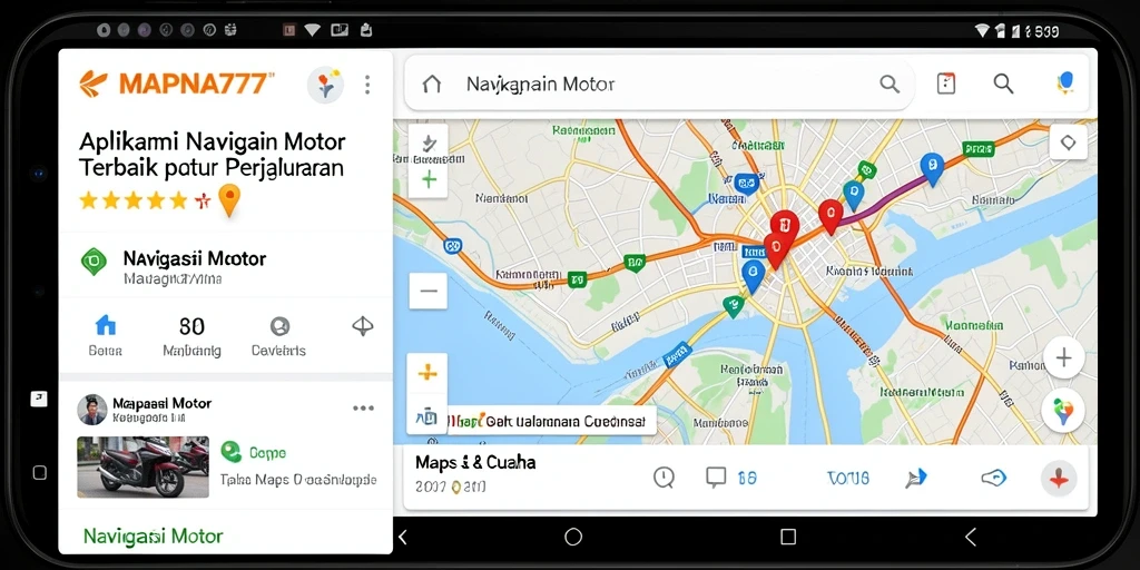 Tampilan antarmuka MAPNA777 yang memudahkan navigasi motor.