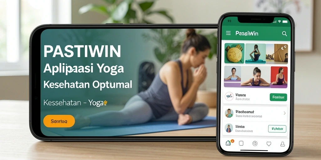 Tampilan antarmuka PASTIWIN dengan berbagai program yoga.