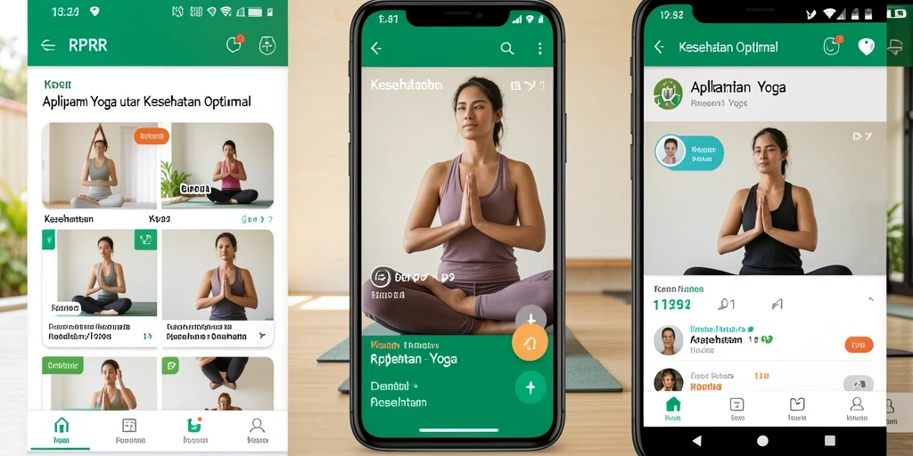 Tampilan antarmuka RPRR yang modern dan fungsional untuk latihan Yoga.