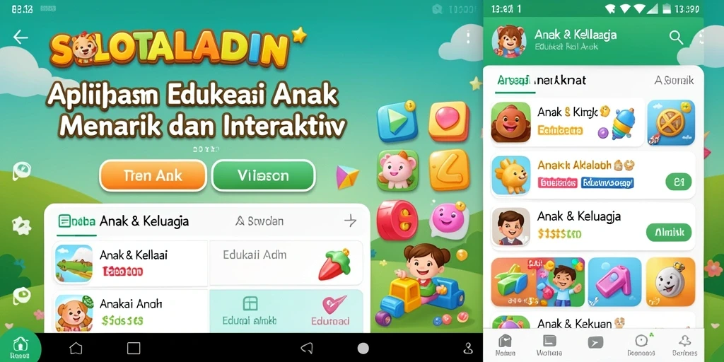 Tampilan antarmuka edukatif dan interaktif SLOTALADIN.