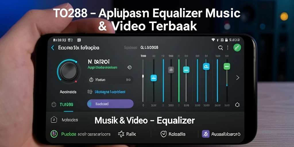 Tampilan antarmuka aplikasi Equalizer TO288 dengan fitur penyesuaian suara.