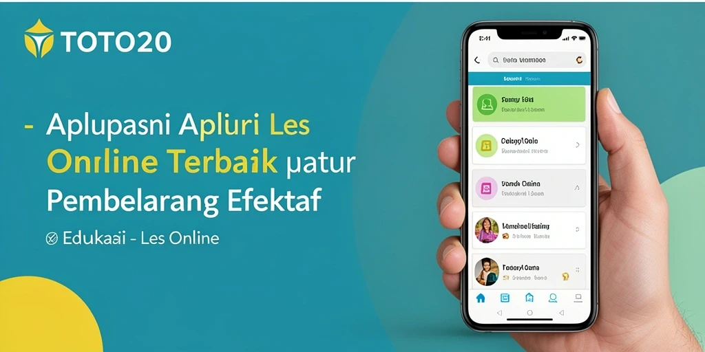 Antarmuka TOTO20 yang user-friendly untuk les online.